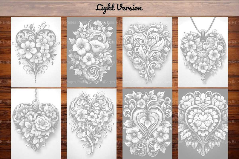 Art Nouveau Valentines Day Coloring Books - CraftNest