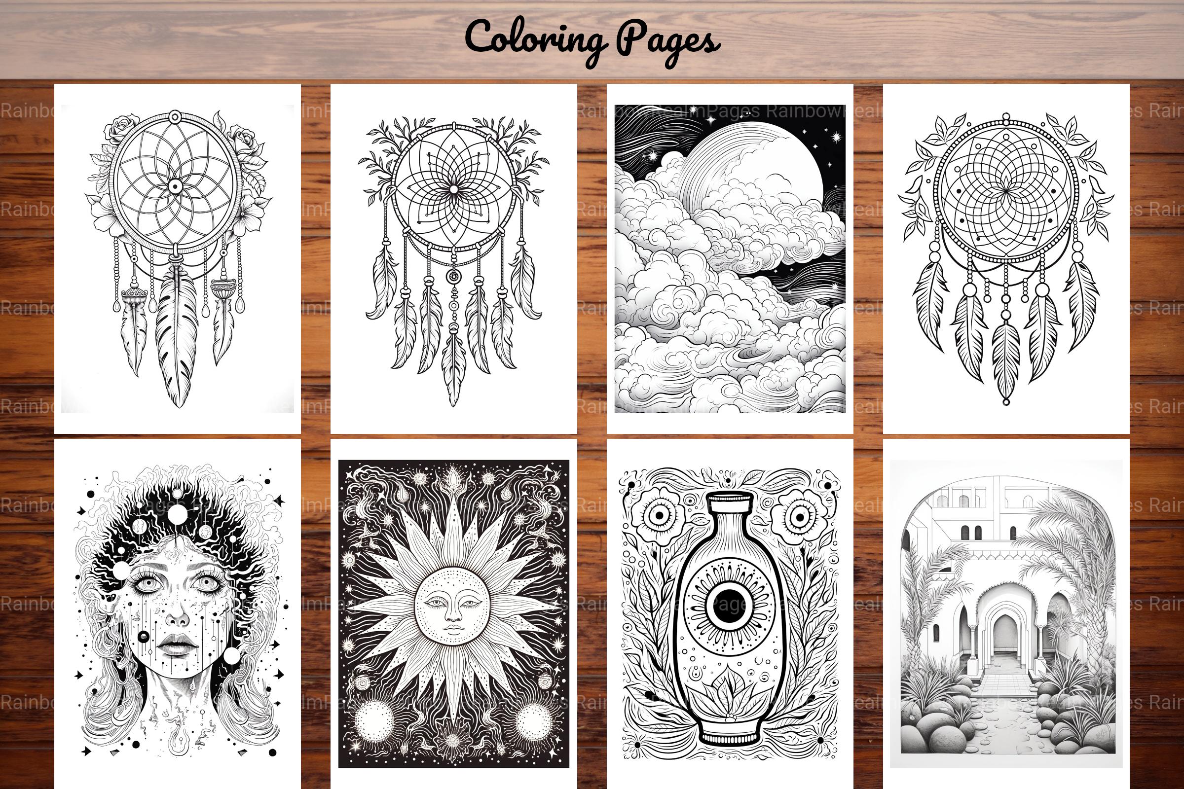 Boho Art Coloring Book