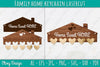 Family Keychain SVG Home Key Holder Laser Cut SVG Bundle
