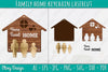 Family Keychain Home Key Holder Laser Cut SVG Bundle