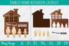 Family Keychain SVG Home Key Holder Laser Cut SVG Bundle