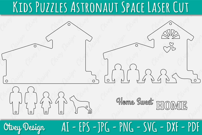 Family Keychain SVG Home Key Holder Laser Cut SVG Bundle 6 - CraftNest - Digital Crafting and Art