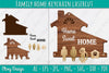 Family Keychain SVG Home Key Holder Laser Cut SVG Bundle