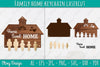Family Keychain Home Key Holder Laser Cut SVG Bundle