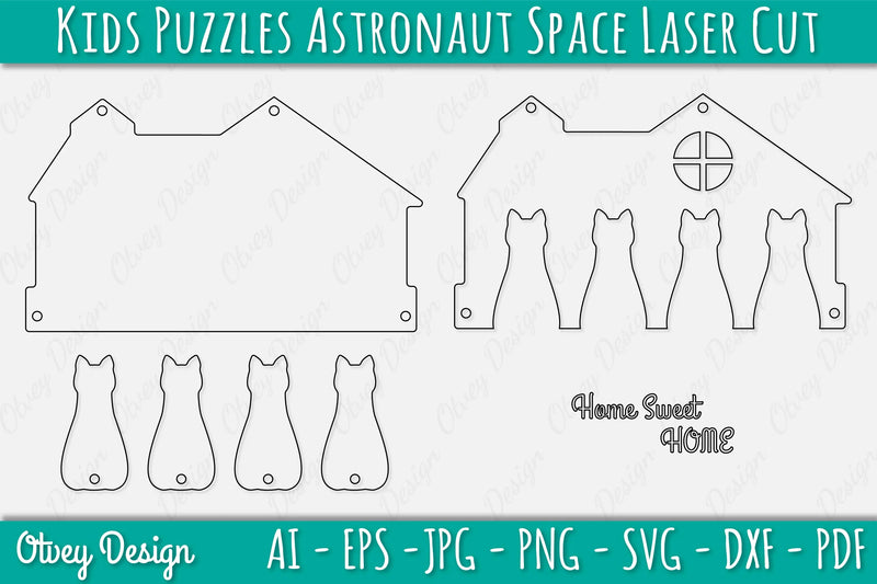 Family Keychain SVG Home Key Holder Laser Cut SVG Bundle 8 - CraftNest - Digital Crafting and Art