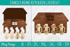 Family Keychain SVG Home Key Holder Laser Cut SVG Bundle