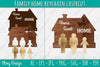 Family Keychain SVG Home Key Holder Laser Cut SVG Bundle