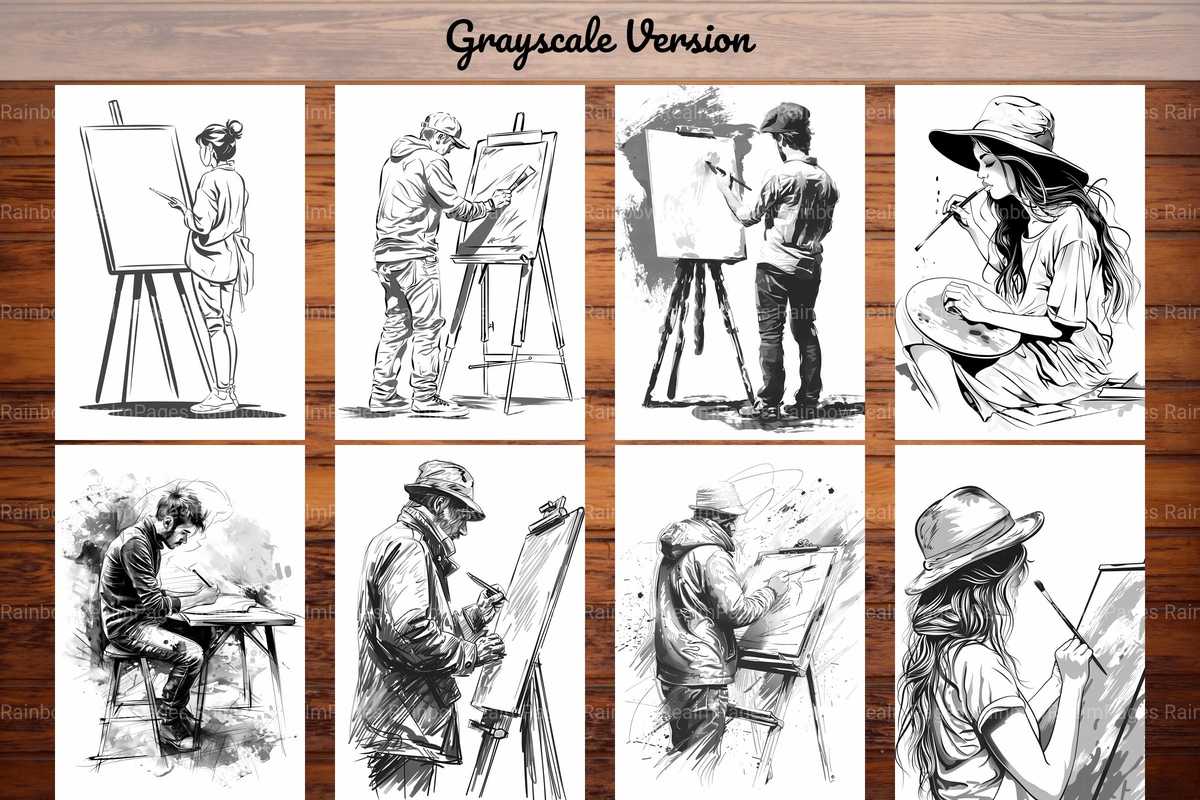 Artist Coloring Books - CraftNest - Digital Crafting and Art