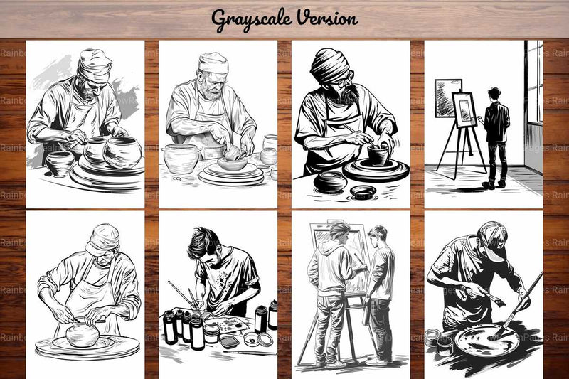 Artist Coloring Books - CraftNest - Digital Crafting and Art
