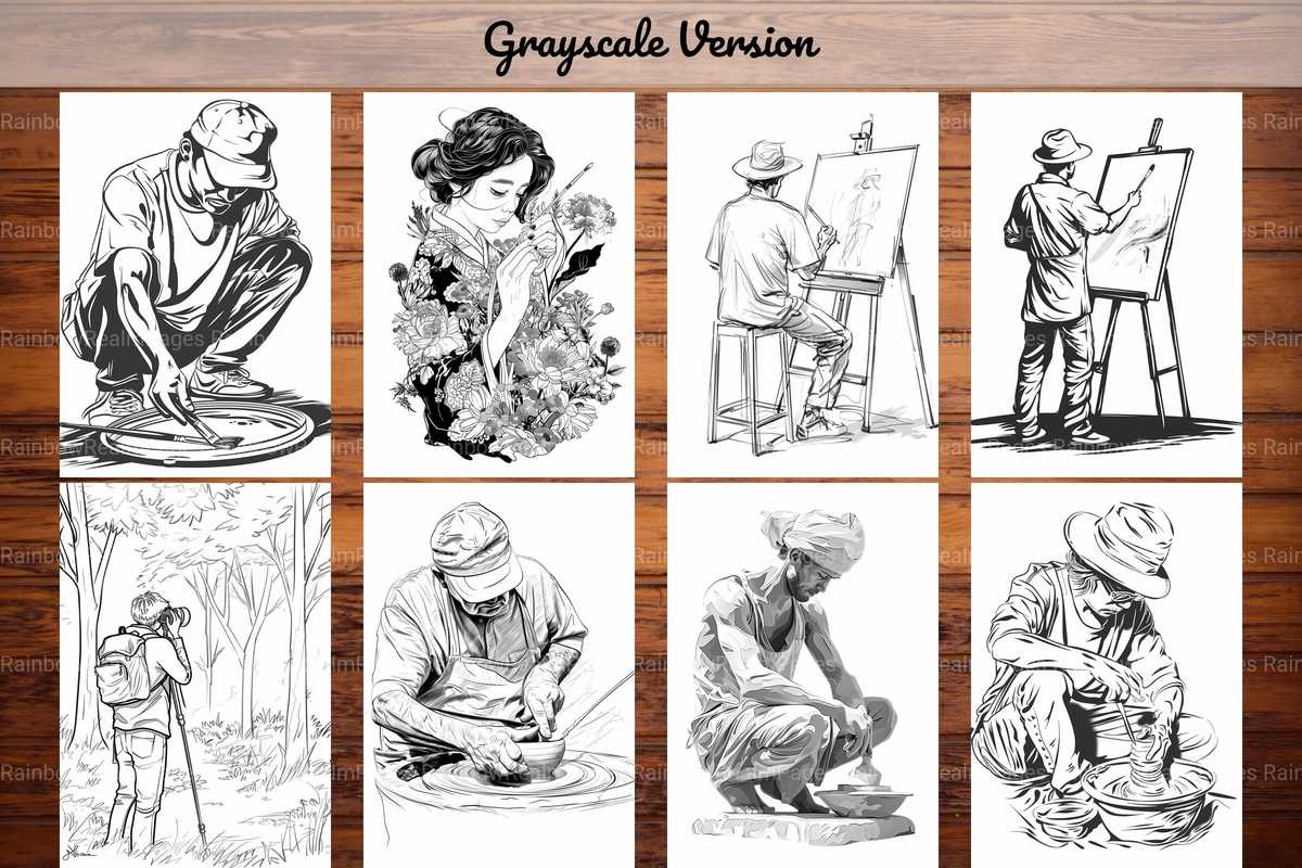 Artist Coloring Books - CraftNest - Digital Crafting and Art