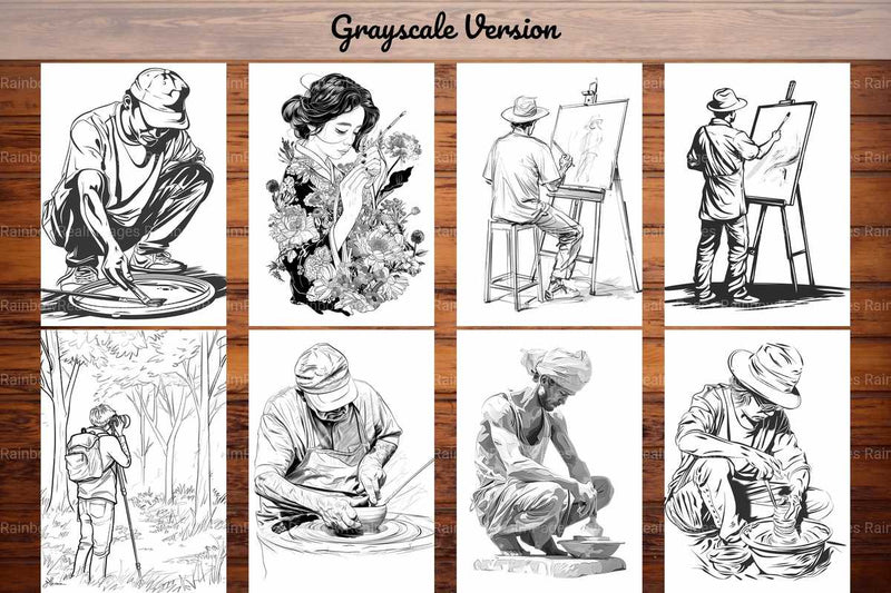 Artist Coloring Books - CraftNest - Digital Crafting and Art