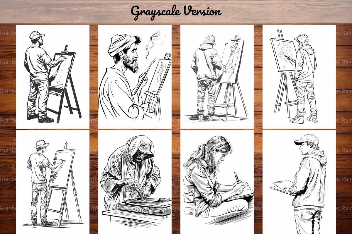 Artist Coloring Books - CraftNest - Digital Crafting and Art