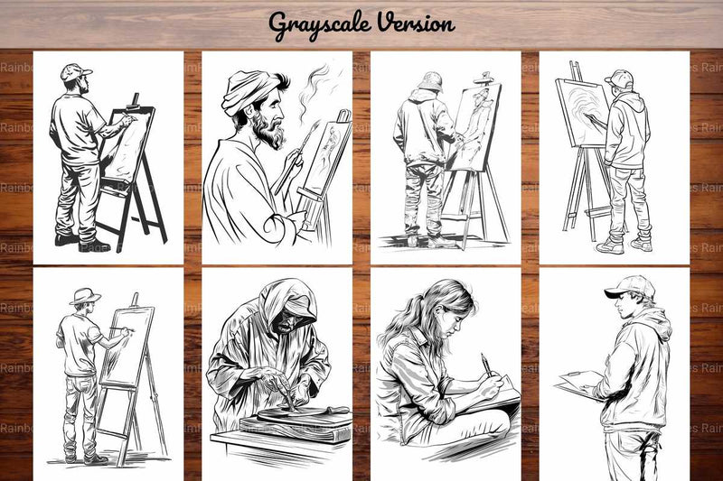Artist Coloring Books - CraftNest - Digital Crafting and Art