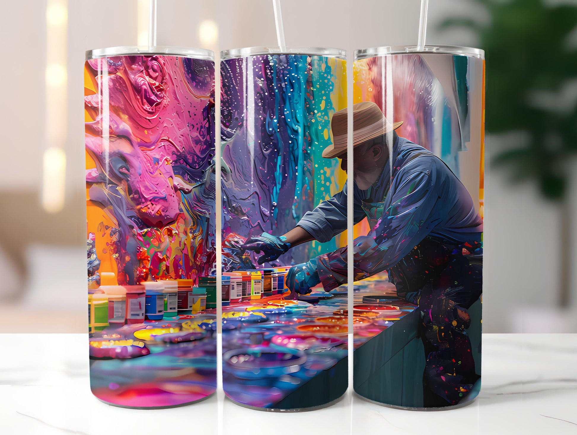 Artist Profession 3 Tumbler Wrap - CraftNest - Digital Crafting and Art