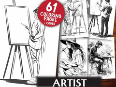 Artist Coloring Books - CraftNest - Digital Crafting and Art