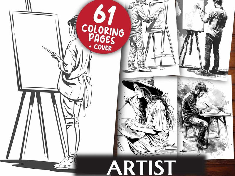 Artist Coloring Books - CraftNest - Digital Crafting and Art
