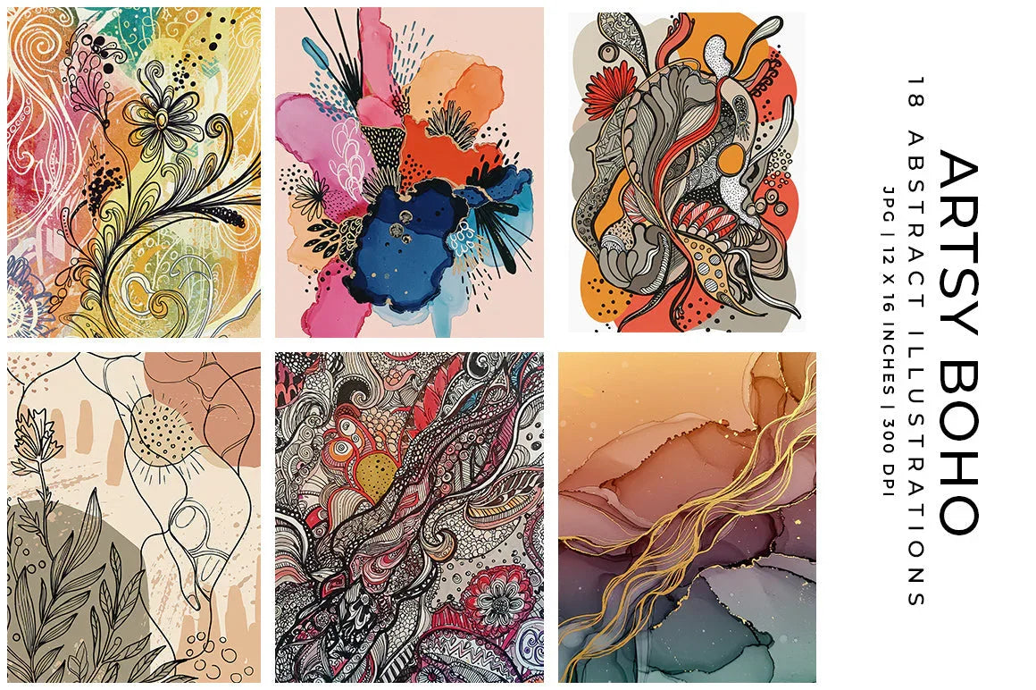 Artsy Boho - Wall Art - CraftNest - Digital Crafting and Art