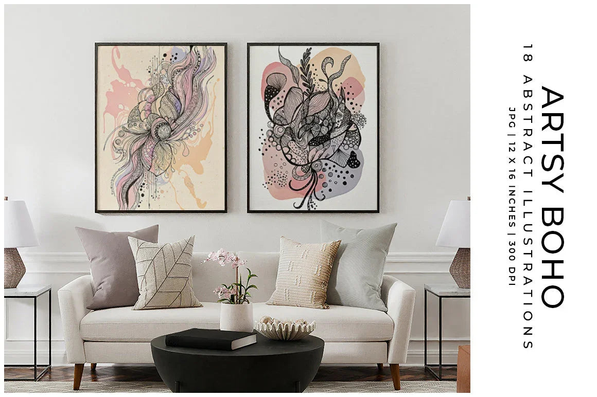 Artsy Boho - Wall Art - CraftNest - Digital Crafting and Art