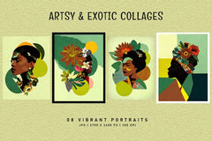 Artsy Exotic Collages - CraftNest - Digital Crafting and Art