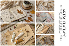 Artsy Flatlays - Stock Images - CraftNest - Digital Crafting and Art
