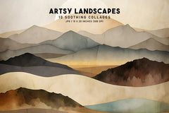 Artsy Landscape Collages - Wall Art - CraftNest - Digital Crafting and Art