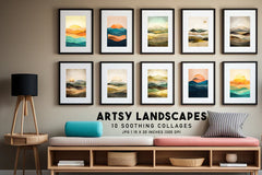 Artsy Landscape Collages - Wall Art - CraftNest - Digital Crafting and Art
