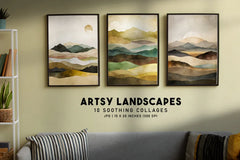 Artsy Landscape Collages - Wall Art - CraftNest - Digital Crafting and Art