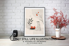 Artsy Still Life Illustrations - Wall Art - CraftNest - Digital Crafting and Art