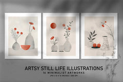 Artsy Still Life Illustrations - Wall Art - CraftNest - Digital Crafting and Art