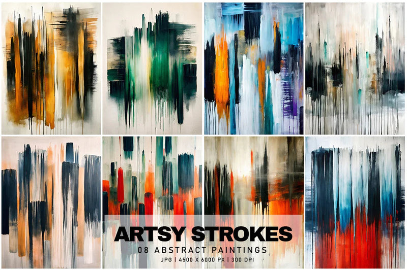 Artsy Strokes - Wall Art - CraftNest - Digital Crafting and Art
