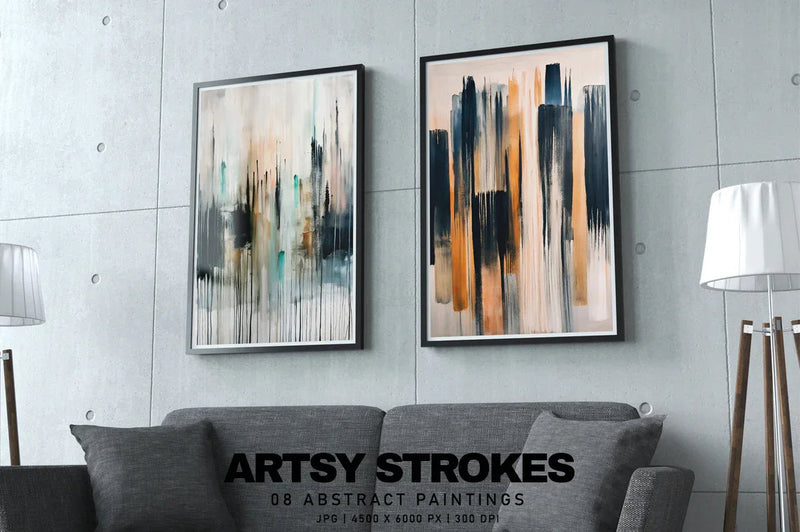 Artsy Strokes - Wall Art - CraftNest - Digital Crafting and Art
