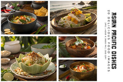 Asian Pacific Dishes - Stock Images - CraftNest - Digital Crafting and Art