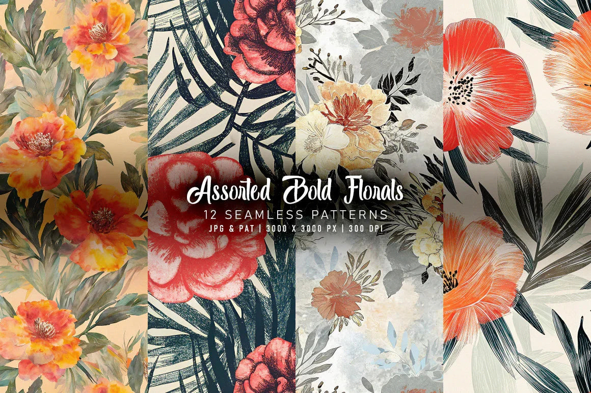 Assorted Bold Florals