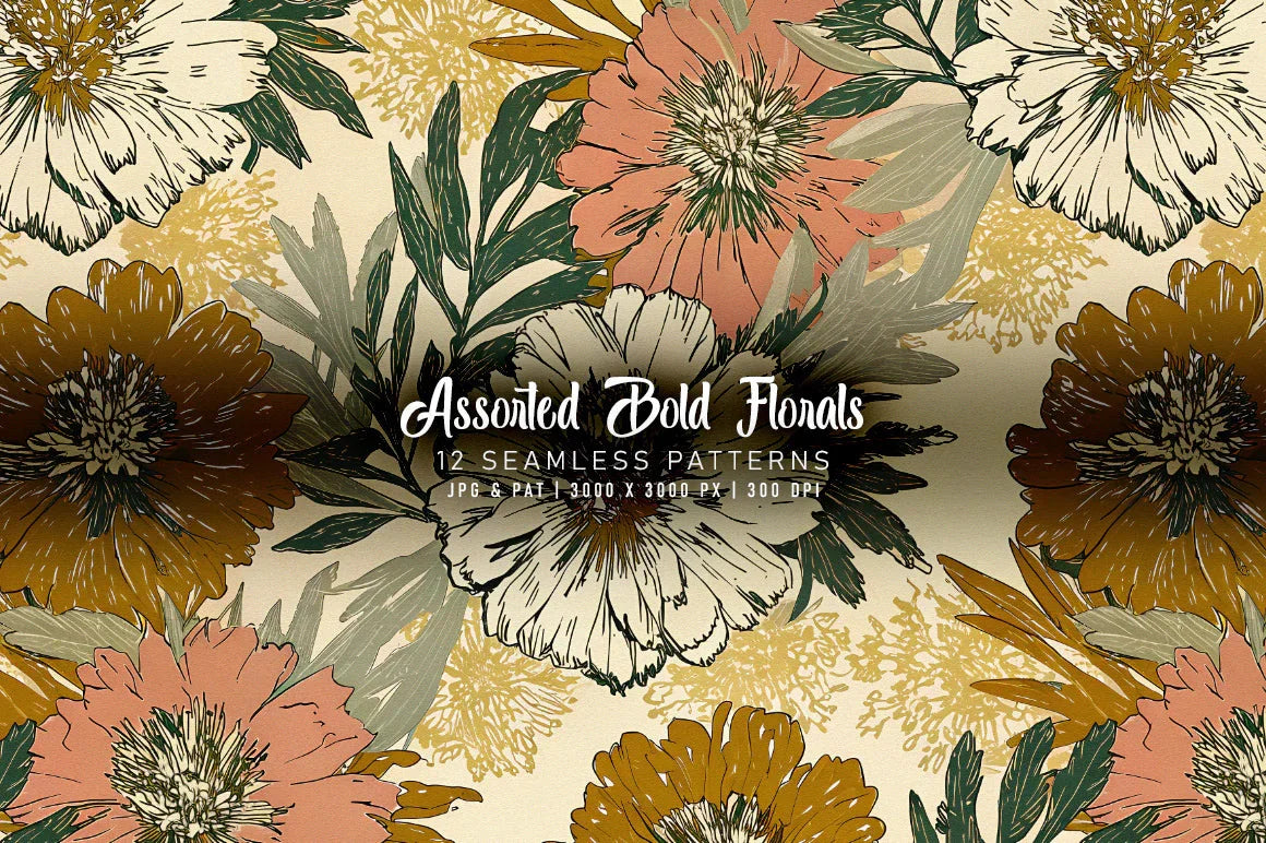 Assorted Bold Florals