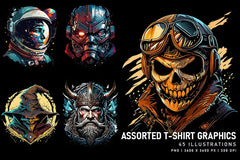 Assorted T-Shirt Graphics - Funky & Groovy - CraftNest - Digital Crafting and Art