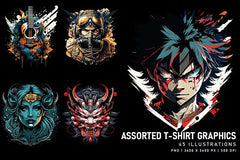 Assorted T-Shirt Graphics - Funky & Groovy - CraftNest - Digital Crafting and Art