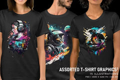 Assorted T-Shirt Graphics V3 - Funky & Groovy - CraftNest - Digital Crafting and Art
