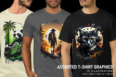 Assorted T-Shirt Graphics V3 - Funky & Groovy - CraftNest - Digital Crafting and Art