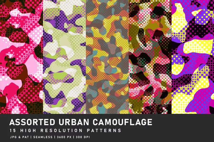 Assorted Urban Camouflage