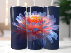 Asters Flowers Tumbler Wrap - CraftNest - Digital Crafting and Art