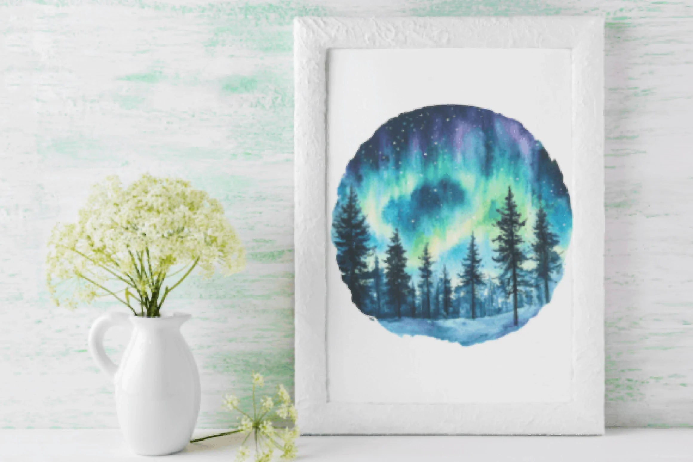 Captivating Northern Lights - CraftNest - Digital Crafting and Art