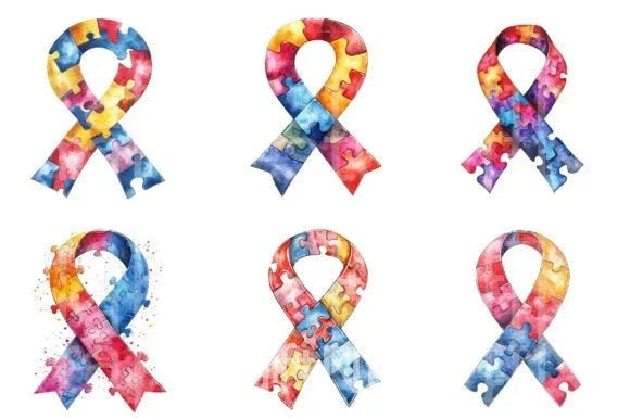 Autism Ribbon Clipart Bundle - CraftNest - Digital Crafting and Art