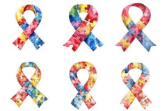 Autism Ribbon Clipart Bundle - CraftNest - Digital Crafting and Art