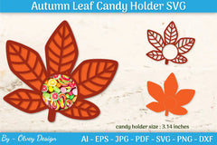 Autumn Leaf Candy Dome SVG Bundle - CraftNest - Digital Crafting and Art
