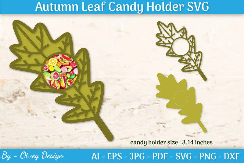 Autumn Leaf Candy Dome SVG Bundle - CraftNest - Digital Crafting and Art