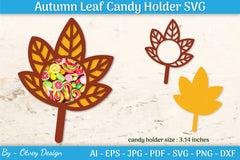 Autumn Leaf Candy Dome SVG Bundle - CraftNest - Digital Crafting and Art