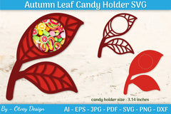 Autumn Leaf Candy Dome SVG Bundle - CraftNest - Digital Crafting and Art
