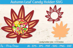 Autumn Leaf Candy Dome SVG Bundle - CraftNest - Digital Crafting and Art
