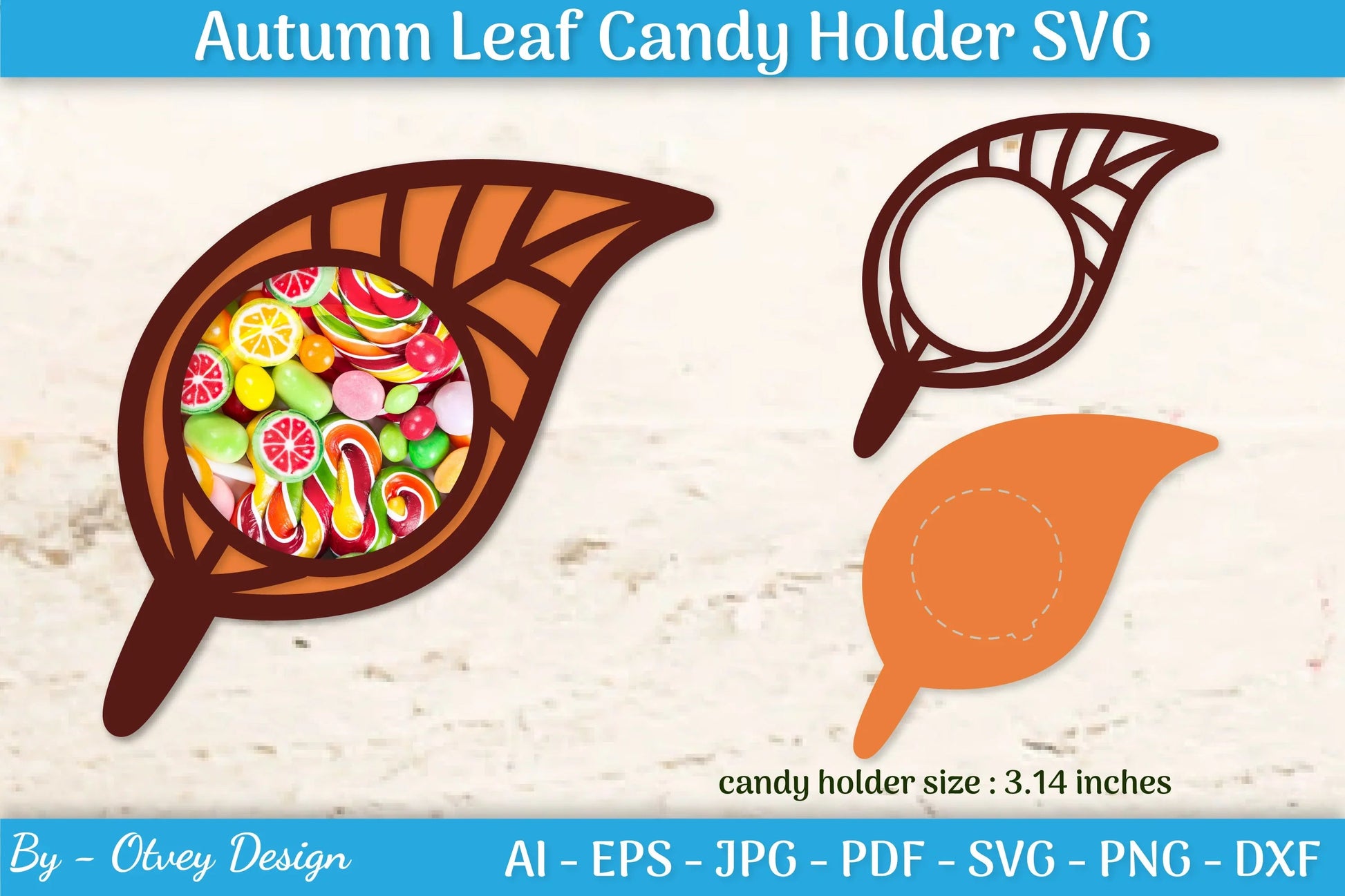 Autumn Leaf Candy Dome SVG Bundle - CraftNest - Digital Crafting and Art