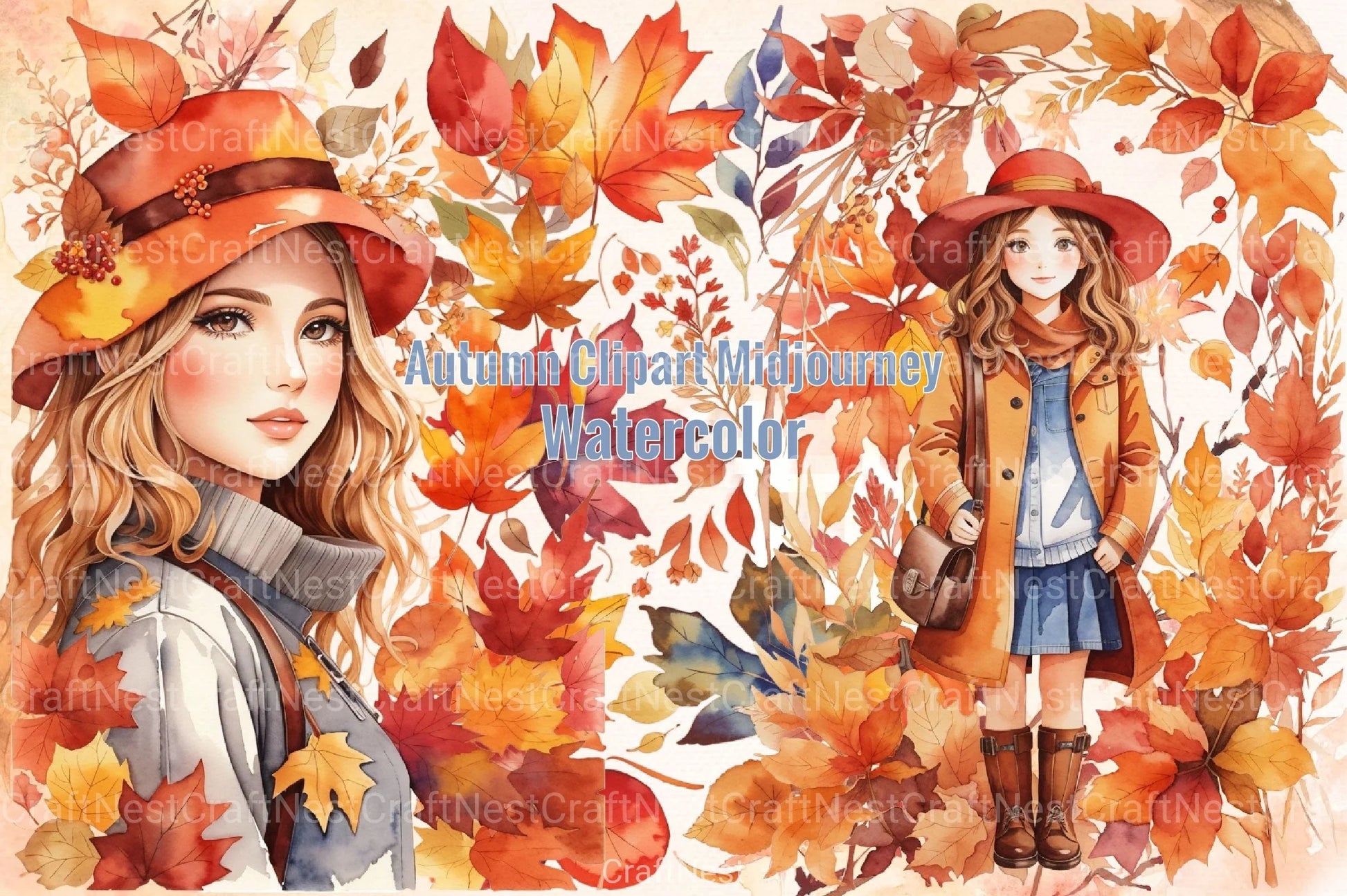 Autumn Midjourney Clipart Bundle - CraftNest - Digital Crafting and Art